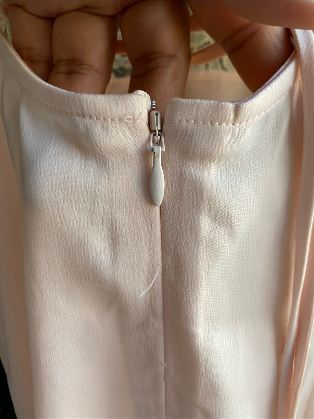 Urban Outfitters Pale Pink Dress with Pale Yellow Lace Trim - Picture 9 of 12